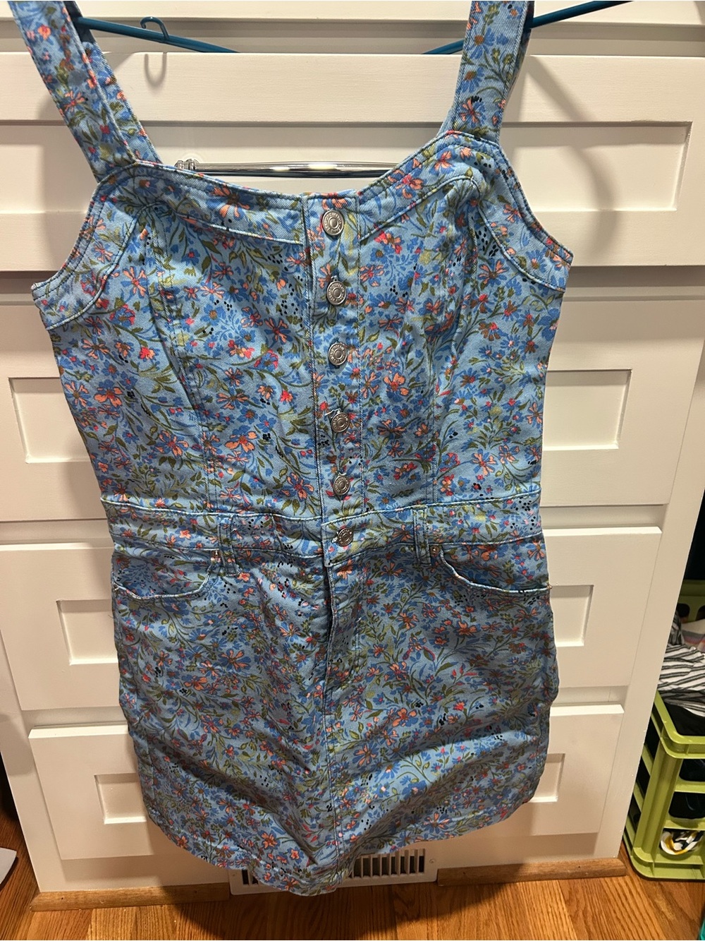 Jessica Simpson Light Blue Floral Mini Dress